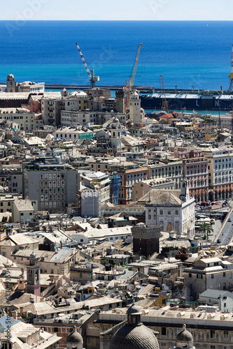 A view of the city Genoa,  Liguria, Italy
