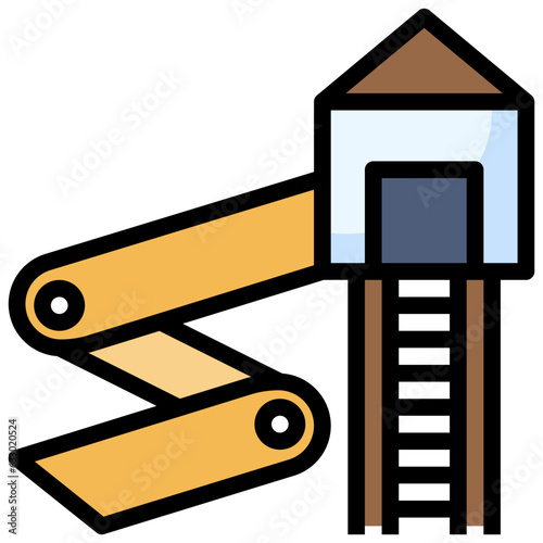 SPIRAL SLIDE line icon,linear,outline,graphic,illustration