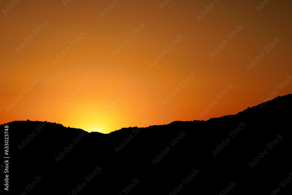 Italian Orange Summer Sunset in Calabria Italian Orange Summer Sunset in Calabria