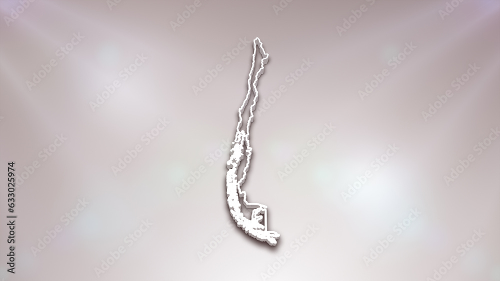 Chile 3D Map on White Background,
Useful for Politics, Elections, Travel, News and Sports Events
Chile 3D Map on White Background,
Useful for Politics, Elections, Travel, News and Sports Events