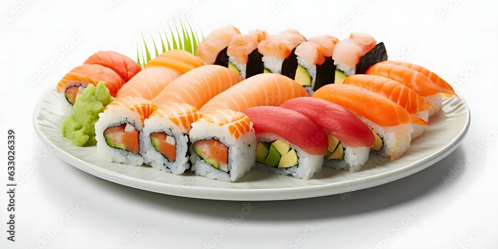 sushi with salmon sushi with salmon