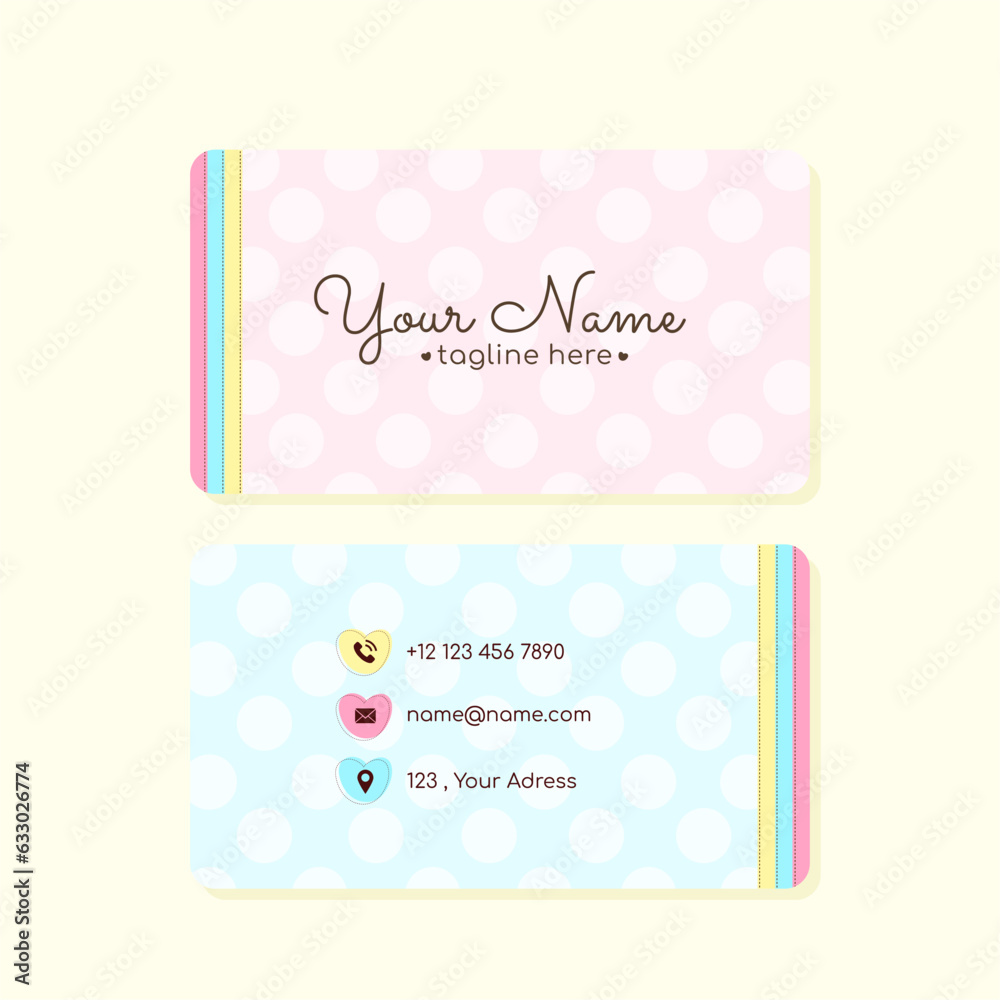 Cute business card template