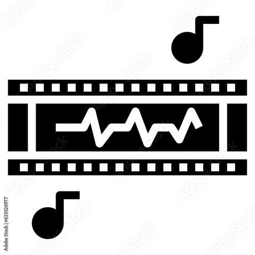 SOUNDTRACK line icon,linear,outline,graphic,illustration