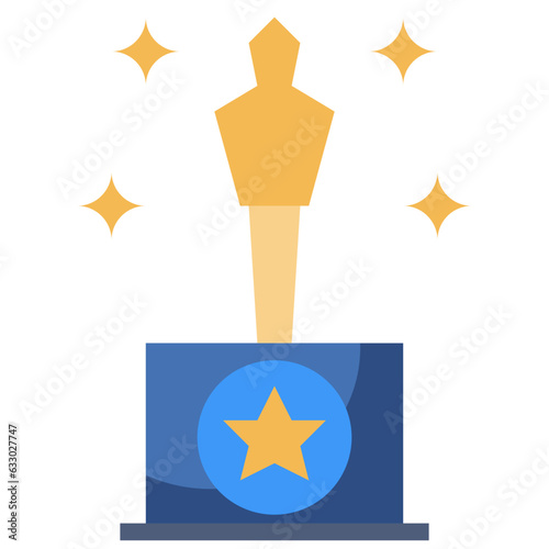 OSCAR AWARD line icon,linear,outline,graphic,illustration