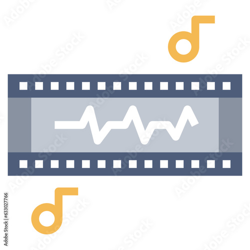 SOUNDTRACK line icon,linear,outline,graphic,illustration