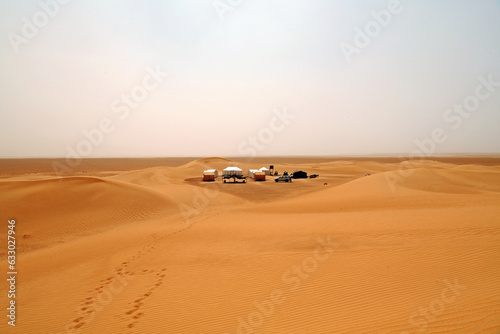 Due to the lack of water, living conditions in the desert are extreme. It is windy and the sun shines fiercely.