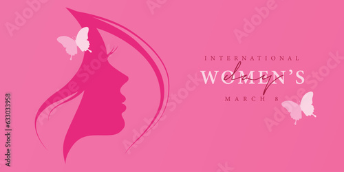 8 March. International Women s Day greeting card.