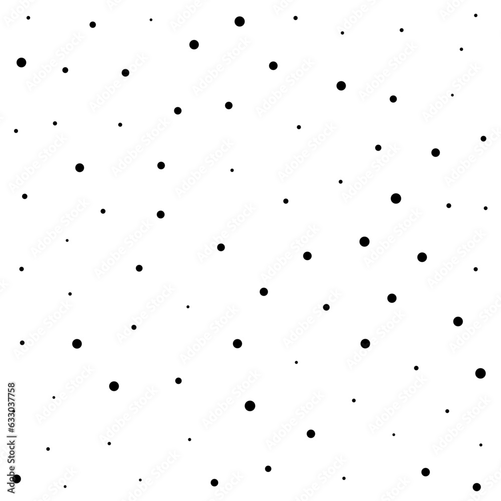 Confetti Polka Dot Black Pattern Confetti Polka Dot Black Pattern