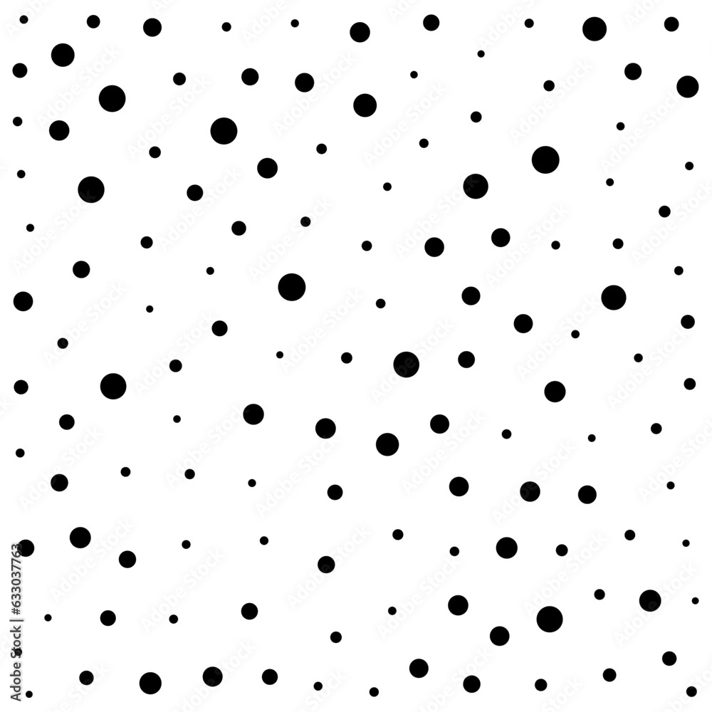 Confetti Polka Dot Black Pattern Confetti Polka Dot Black Pattern