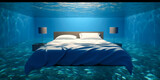 A wonderful bedroom on the ocean - Generative AI
