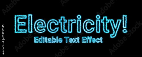 Editable Electricity live Text Effect