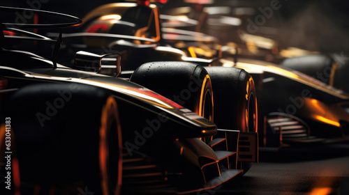 Close-up shot of a Formula One race car on the track. © EmmaStock