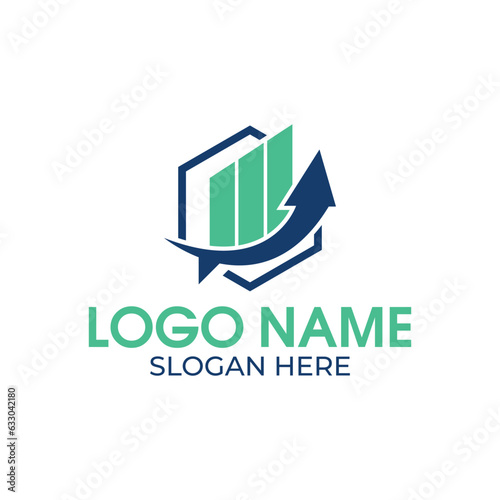 finance chart logo design