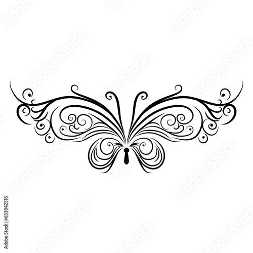 Abstract Floral Border Ornament created manually in Adobe Illustrator, There wasn't any kind of generative AI implied in the creation of this illustration.


