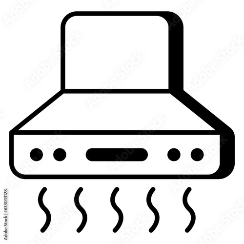 An icon design of extractor hood 