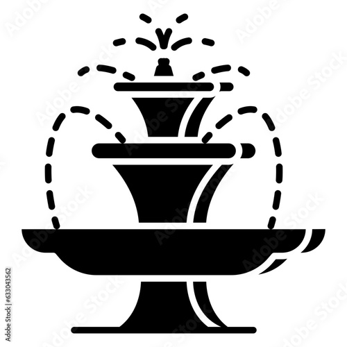 Vector design of water fountain