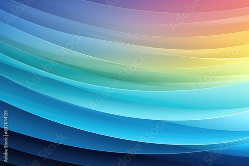 Abstract background with smooth lines in blue  orange and yellow colors