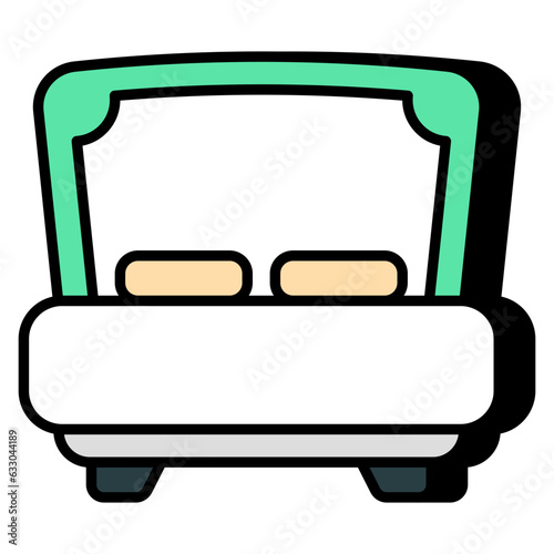 Premium download icon of bed
