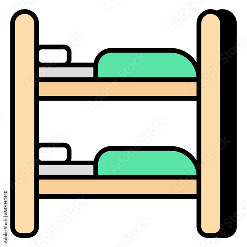 Premium download icon of bunk bed