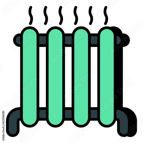 An icon design of electric heater