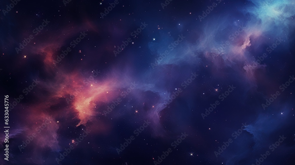 background with stars. Generative AI
