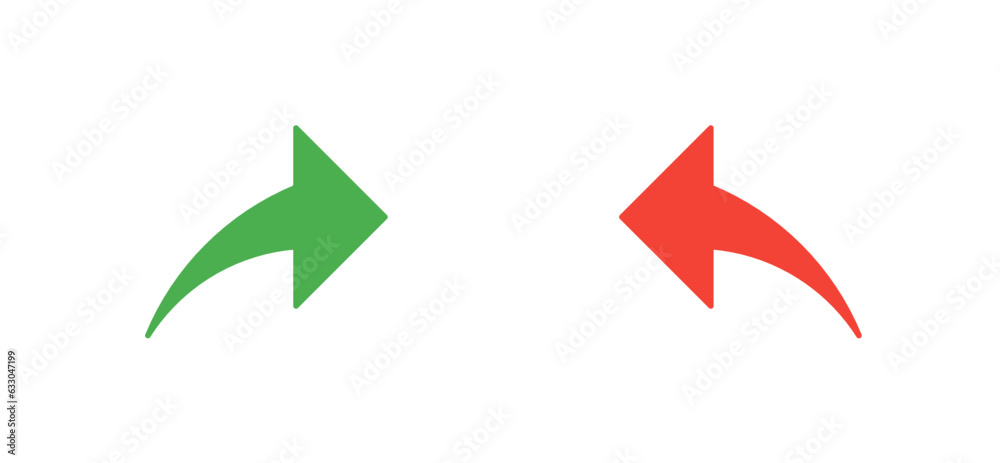 green red next and back arrow icon, do and redo arrow icon green red next and back arrow icon, do and redo arrow icon