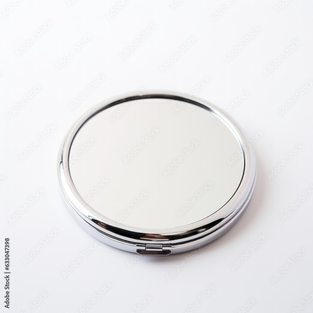 white plate on white background. Generative AI white plate on white background. Generative AI