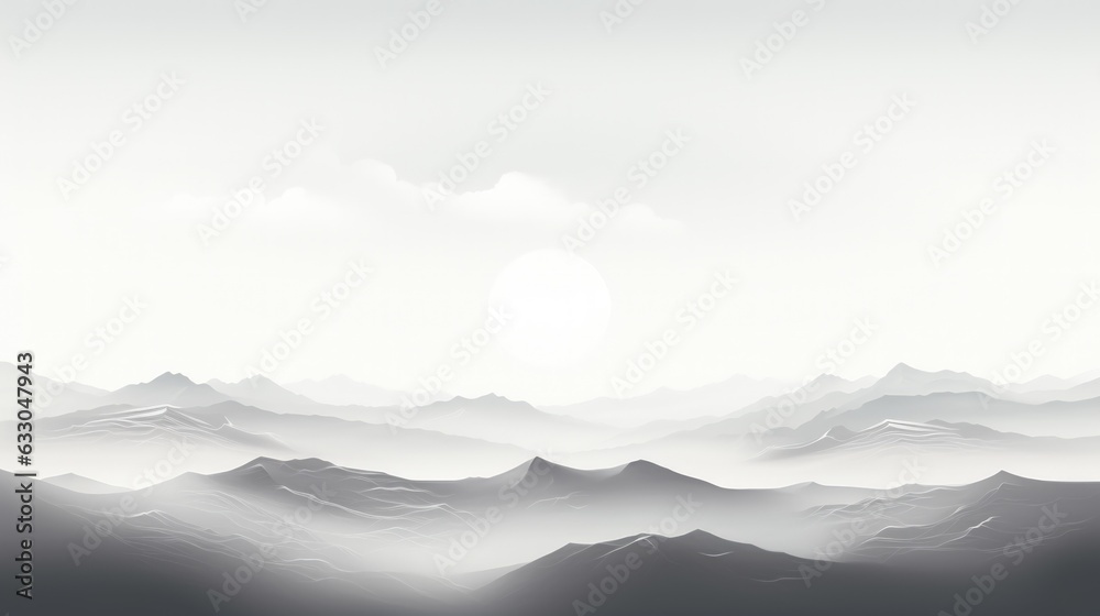 mountains in the mountains. Generative AI