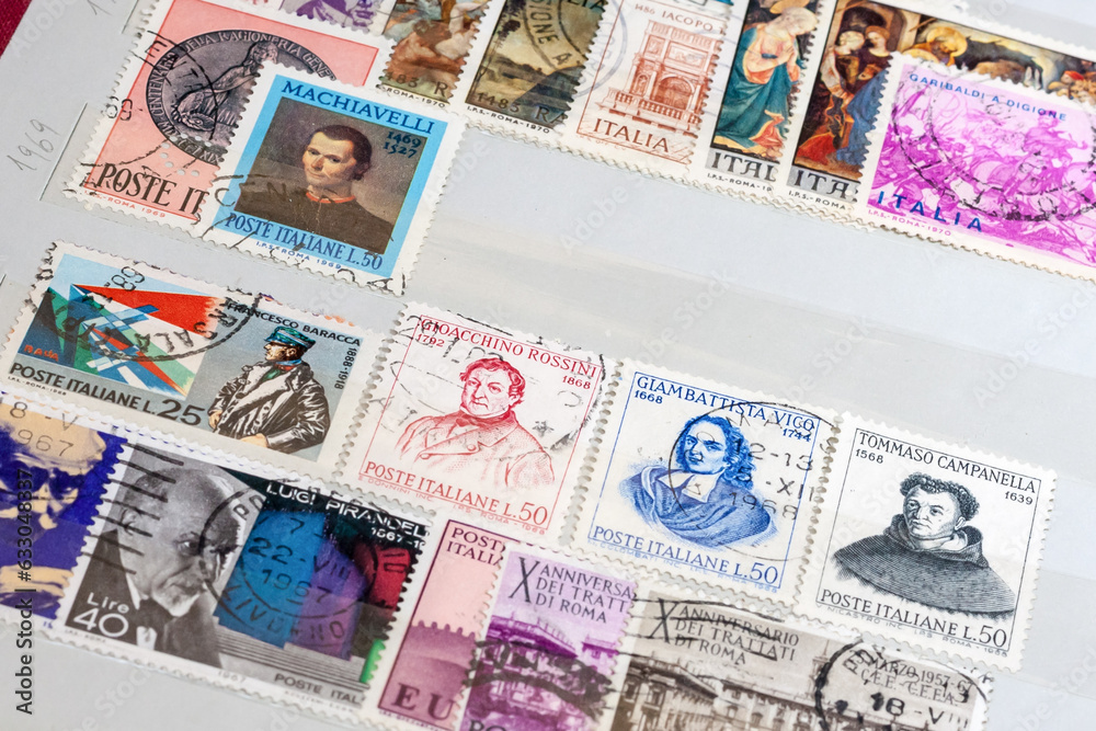 Old Italian stamps
