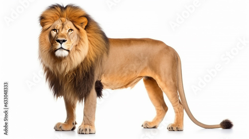 Lion isolated on white