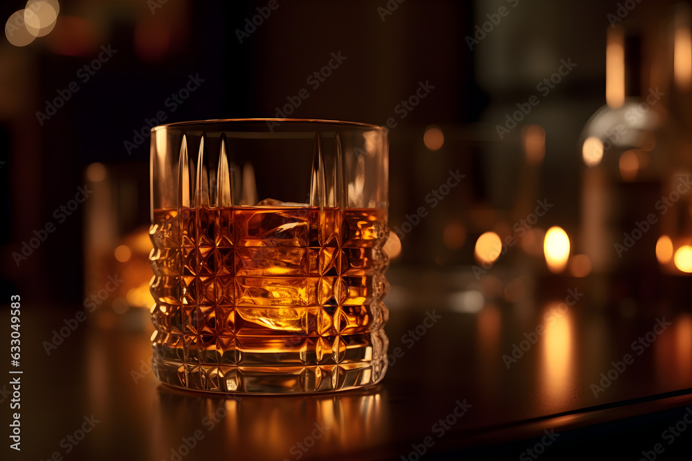 Glass of whiskey - AI Technology Glass of whiskey - AI Technology