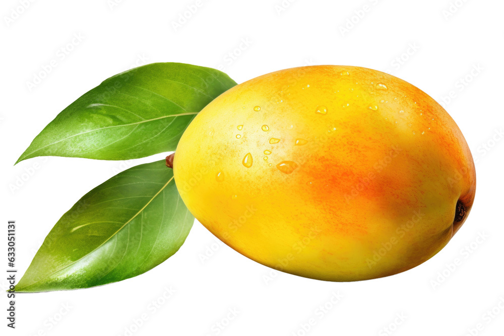 A Mango Isolated on a Transparent Background