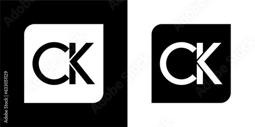 ck letter vector logo absract	
