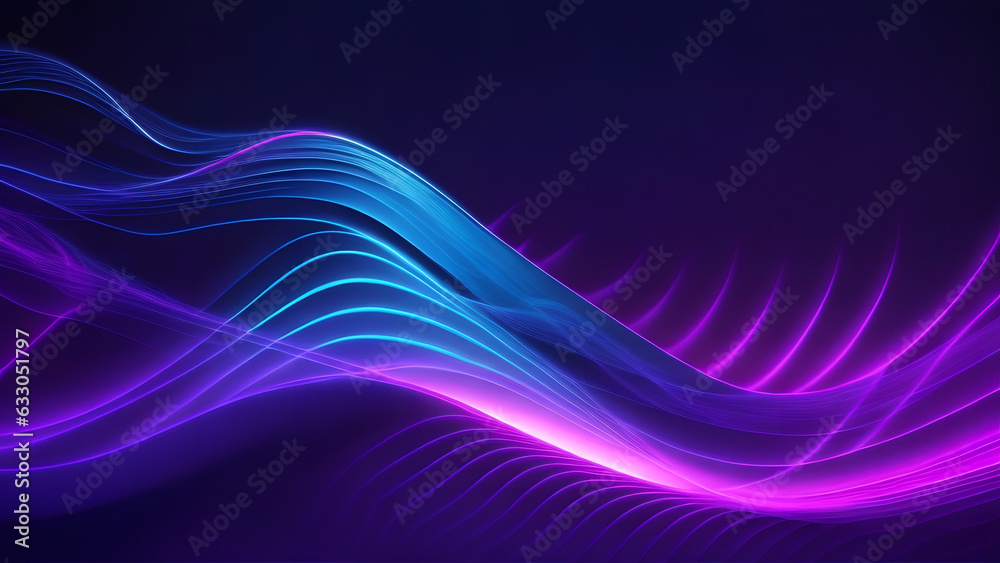 Abstract big neon wave background. holographic iridescent render. Design visual for background wallpaper banner poster or cover. Fluid organic wave with glass colorful gradient material, Generative AI Abstract big neon wave background. holographic iridescent render. Design visual for background wallpaper banner poster or cover. Fluid organic wave with glass colorful gradient material, Generative AI