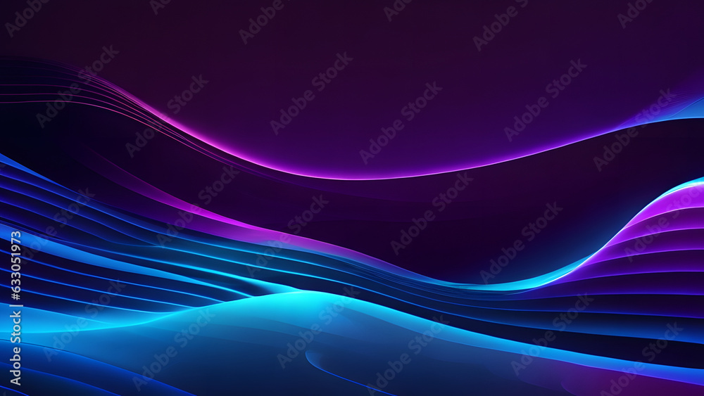 Abstract big neon wave background. holographic iridescent render. Design visual for background wallpaper banner poster or cover. Fluid organic wave with glass colorful gradient material, Generative AI Abstract big neon wave background. holographic iridescent render. Design visual for background wallpaper banner poster or cover. Fluid organic wave with glass colorful gradient material, Generative AI