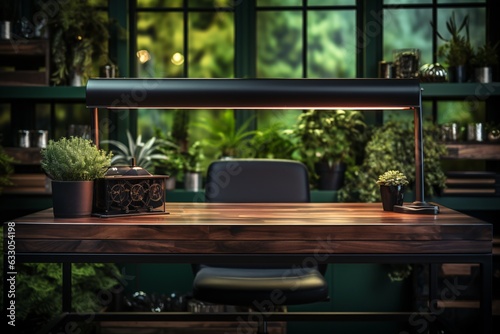 table and chairs in a cafe