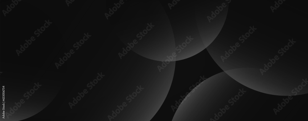 Dark gray background. Abstract gray circles background. Modern metallic background design template for wallpaper, backdrop, banner, corporate, website landing page designs