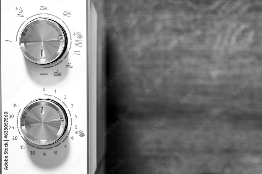 Naklejka premium power regulator, temperature control. Microwave Oven.