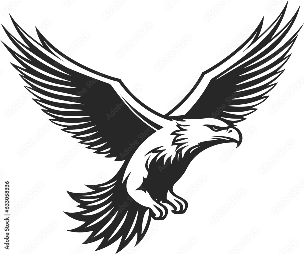 Eagle vector illustration design, flaying eagle Eagle vector illustration design, flaying eagle