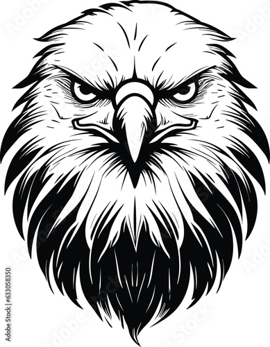 Eagle head vector illustration for t-shirt desigtn