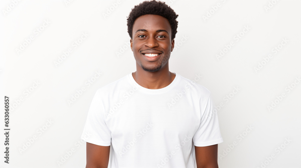 portrait of an smiling attractive afro american male student isolated against a white background portrait of an smiling attractive afro american male student isolated against a white background