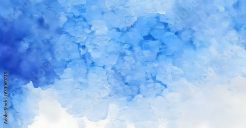 Blue Watercolor Abstract Textures Background
