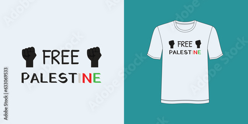  free palestine typography t-shirt design premium tamplate,indepence slogan for plastine.