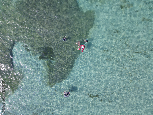 Vue aérienne de plages paradisiaque en république Dominicaine