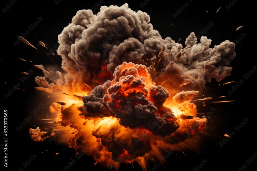 Bomb exploding Bomb exploding