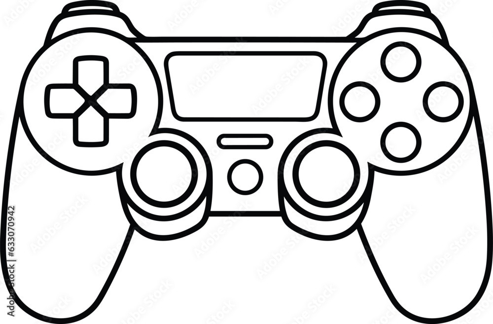 Video game controller vector illustration for t-shirt design