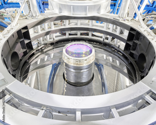 Lens for the telescpe at Paranal Observatory in Chile photo