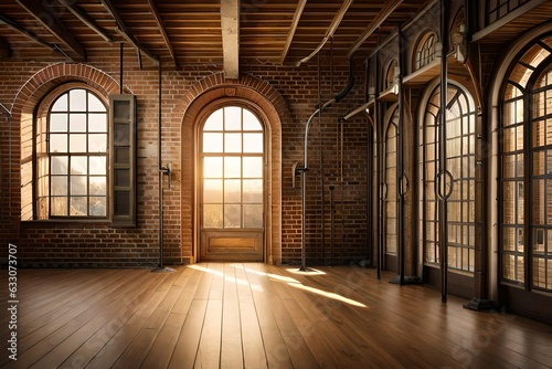 interior of an old abandoned building