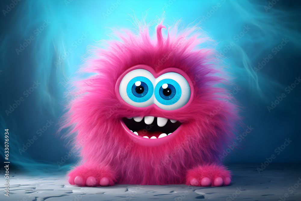 Obraz premium Kids Halloween Party Costume Toy Plush Pillow Beanbag Stuffed Animal Monster Generative ai 
