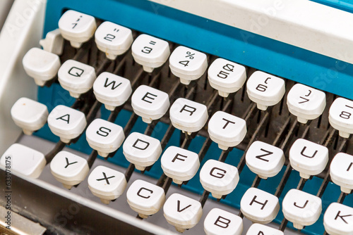 Vintage German typewriter keys